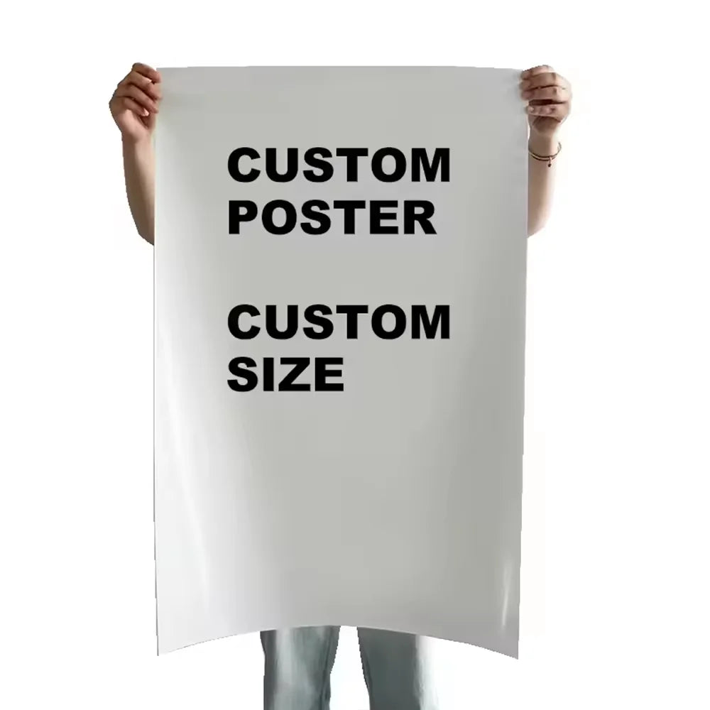 Custom Poster Printing on Canvas or Paper: Digital/Offset, Lamination, Any Size