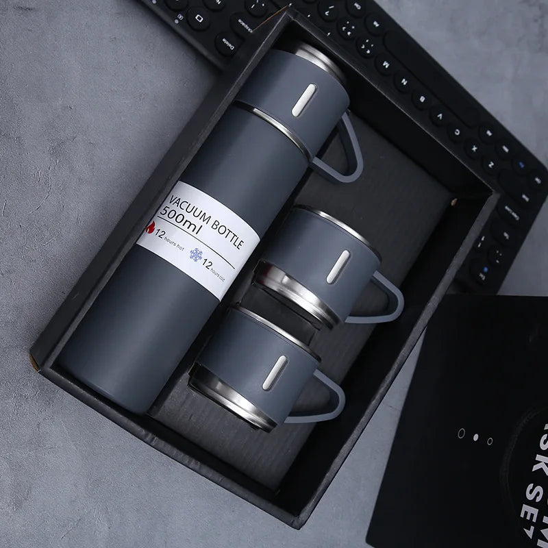 Stainless Steel Thermal Mug Set | 500ml | 7-Day Lead Time | 100 MOQ