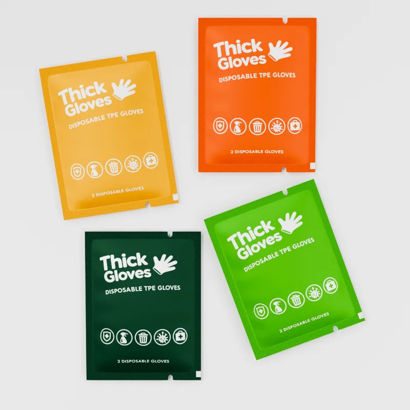 Custom Food-Grade TPE Gloves | Individual Packaging | MOQ 1 Carton