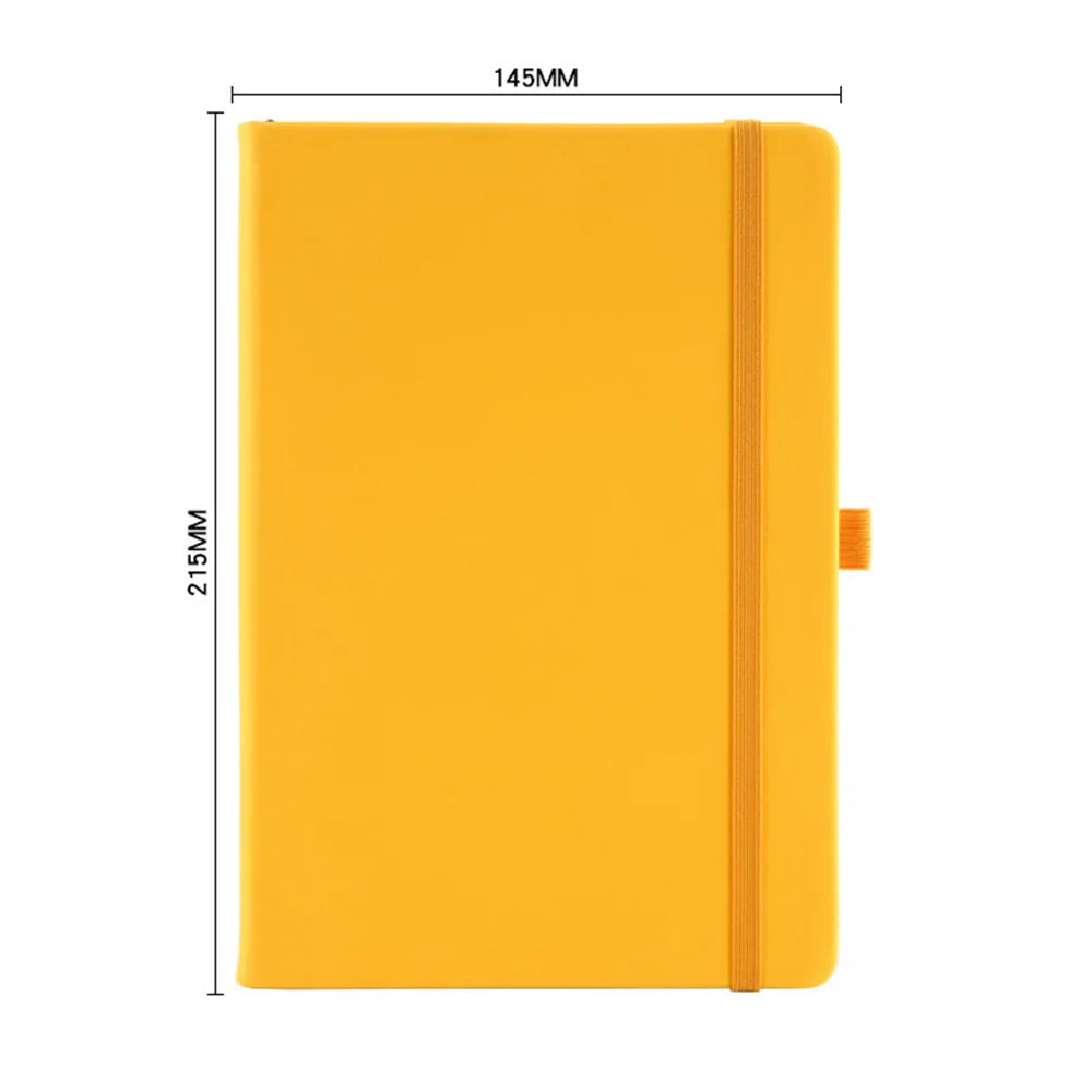 A5 PU Leather Notebook with Elastic Band and Pen Holder for Office, Meetings and Custom Logo