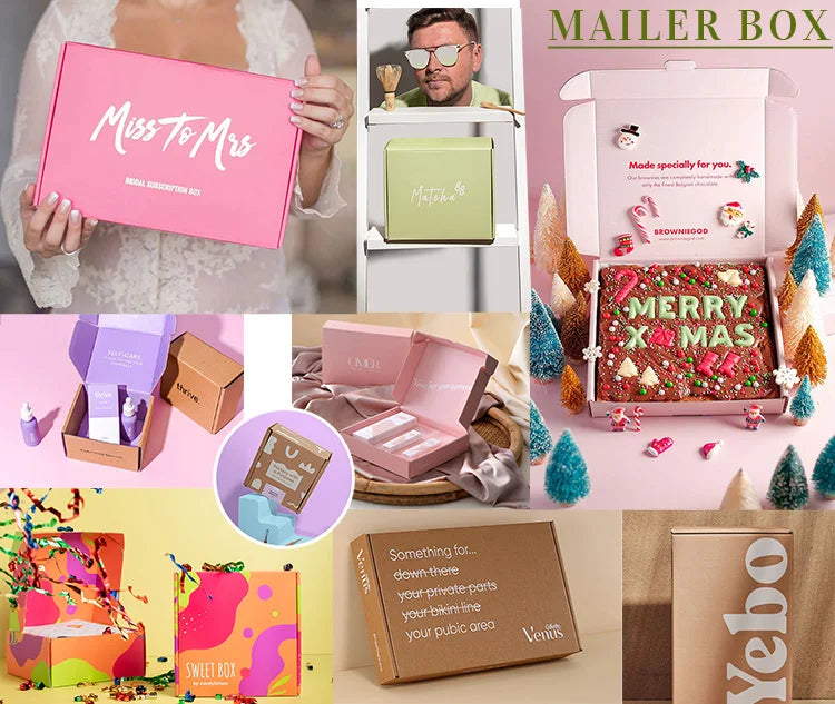 Custom Biodegradable Corrugated Box | Folding Cake Cookie Packaging | Wholesale