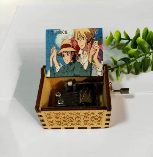 Wooden Hand-Cranked Music Box | Howl's Moving Castle | 10 MOQ | Custom