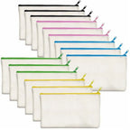 Custom Cotton Canvas Cosmetic Bags | Eco-Friendly | MOQ 100