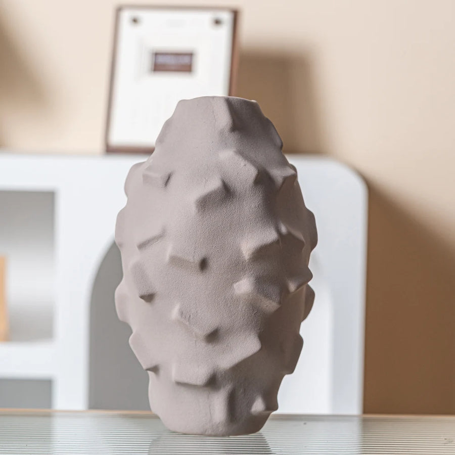 Custom Nordic Matte Ceramic Vase | 300 MOQ for Luxury Home Decor