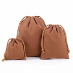 Custom Canvas Drawstring Bags with Logo | 100 MOQ for Jewelry & Gift Packaging
