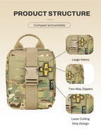 Custom Tactical Trauma Pouch | Class I Medical Device | MOQ 100