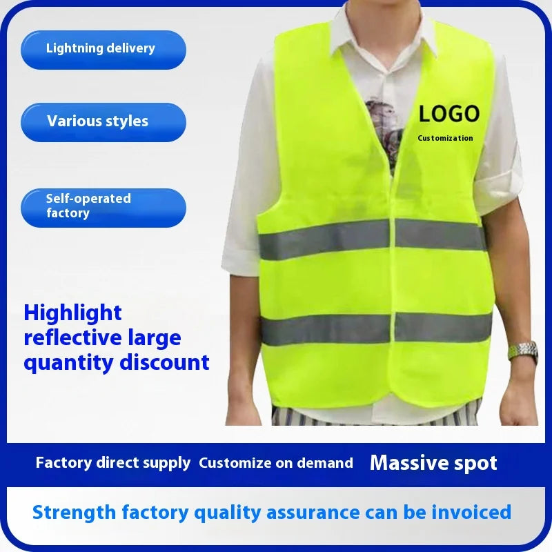 All-Season Breathable Reflective Safety Vest for Construction & Outdoor Work