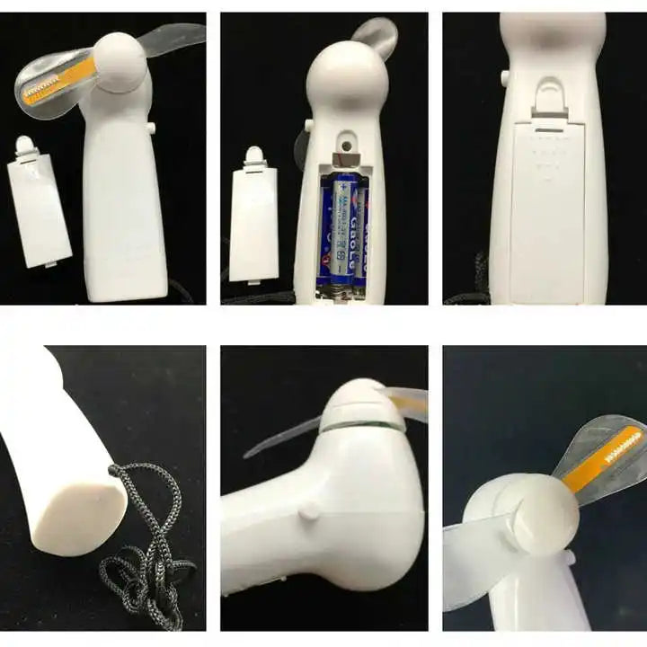 Custom LED Handheld Fan with Logo | Bulk 100 Pcs