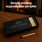 Custom Matchbox with Logo | CMYK + Spot UV | 300 MOQ | Safety Matches