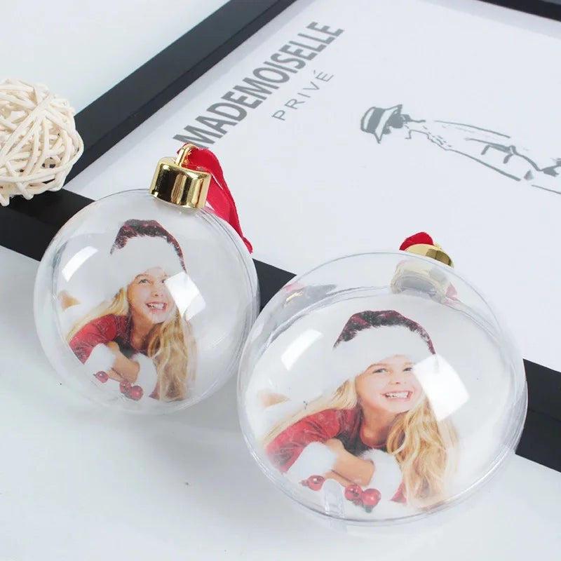 Custom Christmas Photo Baubles with Logo Wholesale | MOQ 50