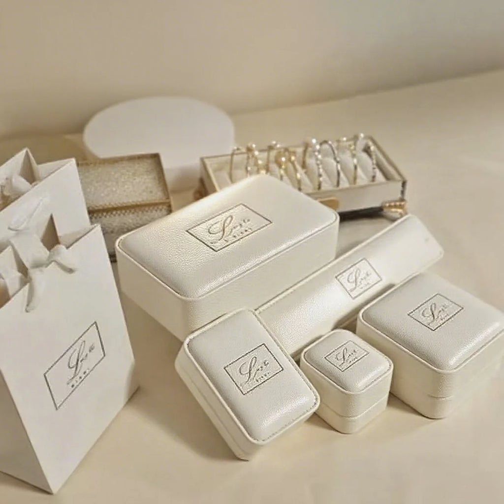 Custom PU Leather Jewelry Box with Hot Stamping | 31-Day Lead Time