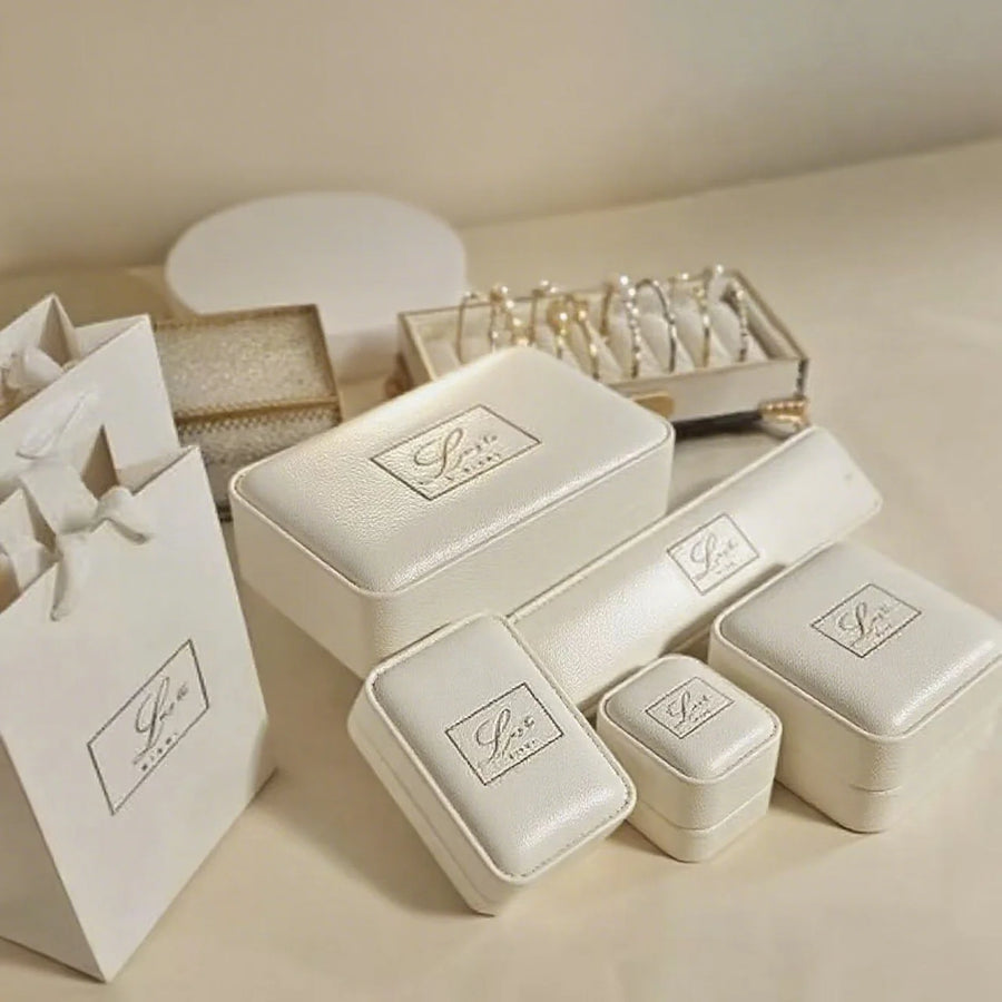 Custom PU Leather Jewelry Box with Hot Stamping | 31-Day Lead Time