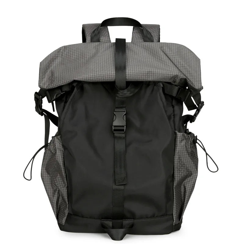 Modern Foldable Roll-Top Nylon Backpack | Unisex School & Travel