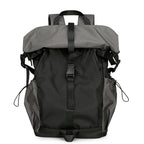 Modern Foldable Roll-Top Nylon Backpack | Unisex School & Travel
