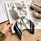 Luxury Satin Square Bandana | 55x55cm | Custom Digital Print | 50 MOQ | Gift