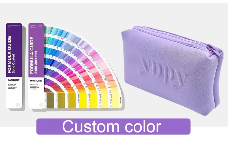 Custom Neoprene Makeup Bags with Logo | MOQ 500 | ISO Certified