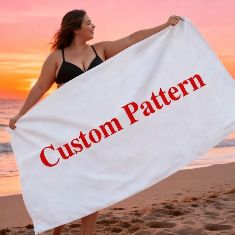 Custom Microfiber Beach Towels: 50 MOQ, 7-Day Lead, Quick-Dry | Sand-Free Personalized Towels
