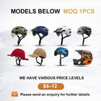 CE Certified Cycling Helmet with Lens | Custom Logo MOQ 300