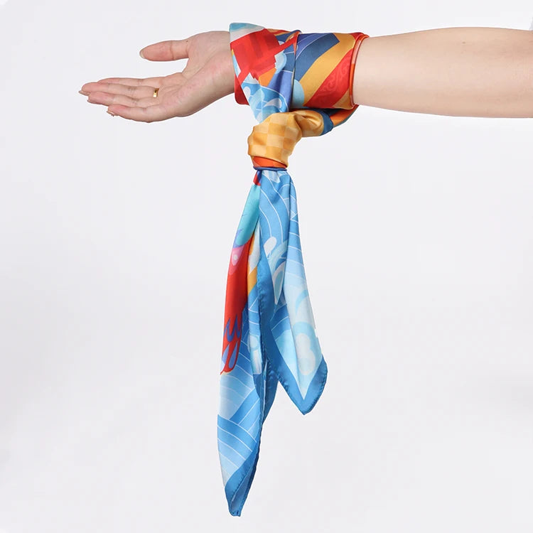 Custom Screen Printed Promotional Scarves | 1,000-Piece MOQ & 35-Day Lead Time | Corporate Events & Institutional Programs