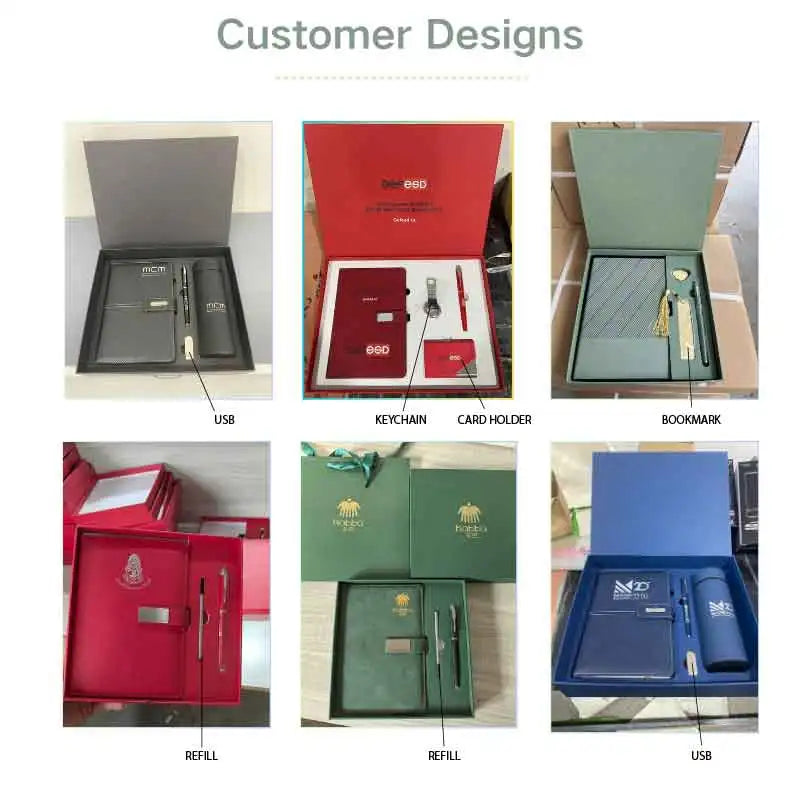Premium Corporate Gift Set | PU Leather Notebook + Tumbler | 100 MOQ