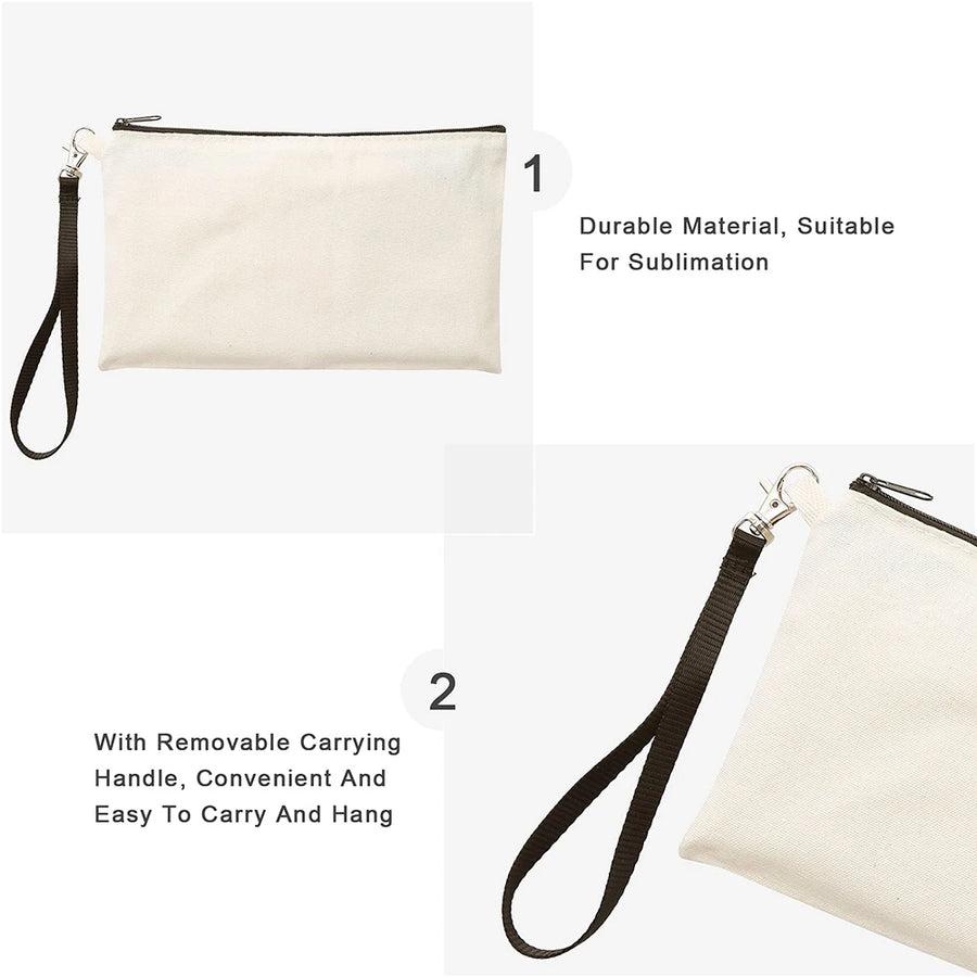 Custom Canvas Multi-Purpose Bag | Eco-Friendly | Zipper Closure | 100 MOQ | Logo
