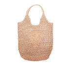 Custom Straw Paper Beach Bag with Logo | Bulk 100 Bags