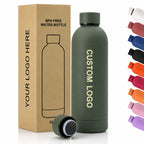 Custom 304 Stainless Steel Water Bottles 100 MOQ | Double Wall Vacuum Insulated