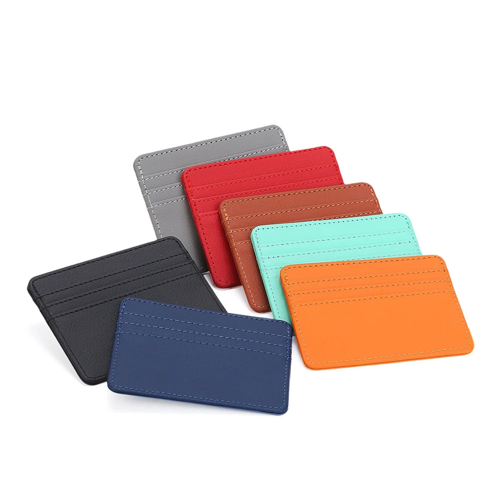 Custom PU Leather RFID Wallet | Soft Cow Pebble Credit Card Holder for Men Women | Bulk Corporate Gifts