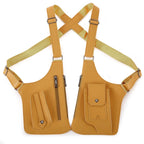 Vintage PU Chest Sling Bag | Embossed Logo Anti-Theft