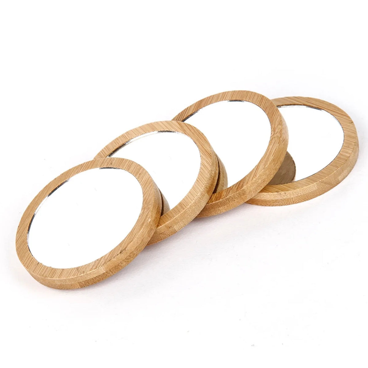 Bamboo Pocket Mirrors with Custom Logo | Eco-Friendly | Wholesale