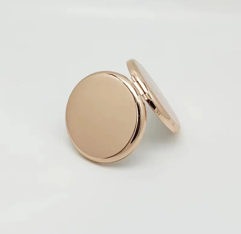 Custom Logo Metal Compact Mirrors | Bulk MOQ 50