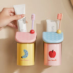 Magnetic Toothbrush Holder | No-Drill Wall Mount | ABS PP Plastic