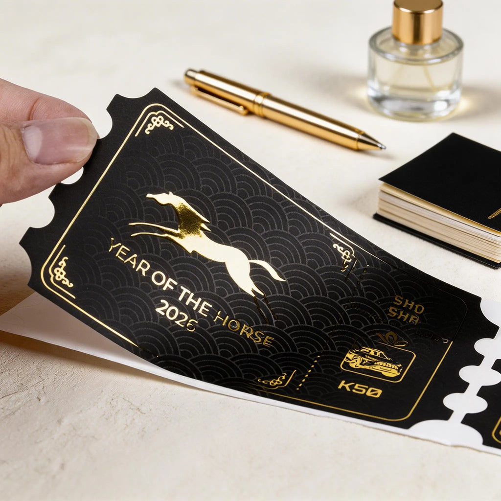 Custom Embossed Adhesive Product logo Bottle  Paper Labels Vinyl Foil Gold  Sticker Printing Waterproof  Labels  Tag