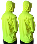 Custom Hi-Vis Dry Fit Work Shirt – Long Sleeve Safety Shirt With Reflective Tape