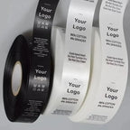 Custom Laser Cut Care Labels | Polyester, No Fraying | 100 Pcs MOQ | Apparel Branding