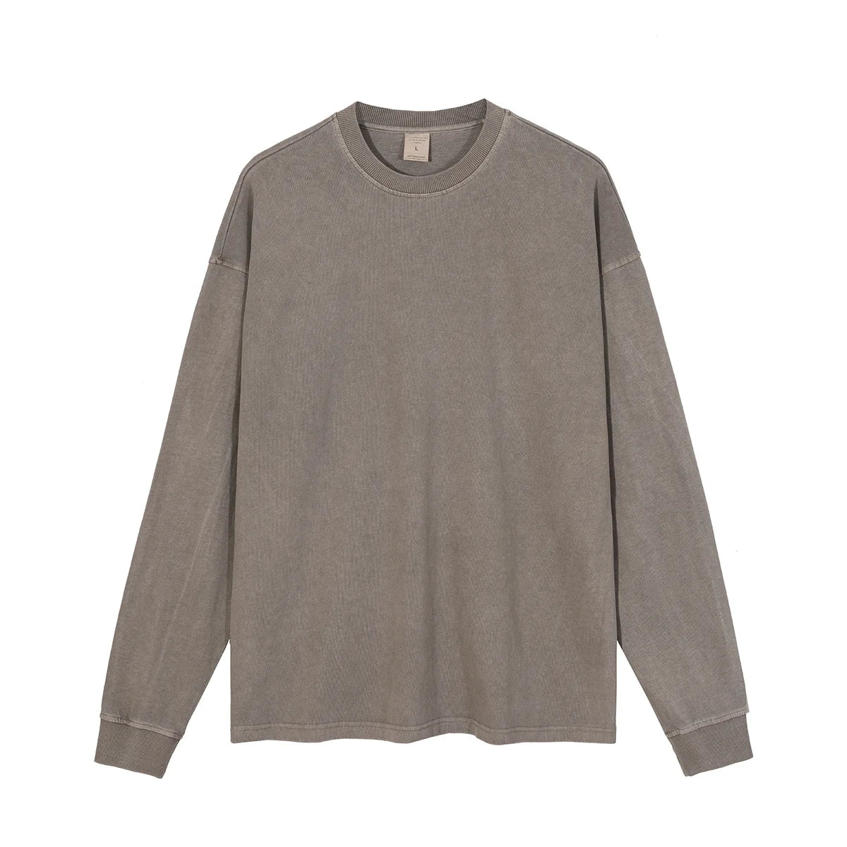 Oversized 310g Acid Washed Cotton Long Sleeve T-Shirt | Custom Printing | Vintage