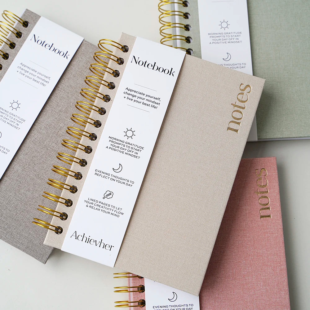 Custom Linen Hardcover Notebooks | 300-Piece MOQ