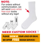 Custom Sports Socks with Logo | Running Basketball Crew Sock MOQ 50