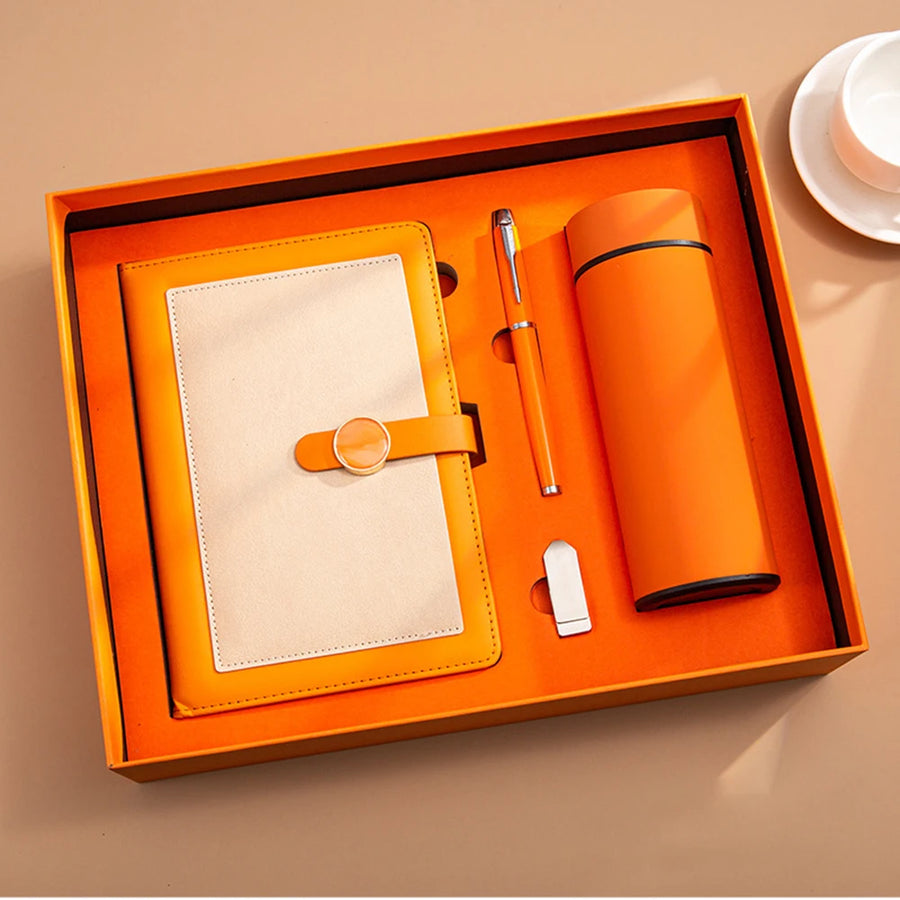 Luxury PU Leather Notebook Set | A5 | 100 Sheets | Pen Included