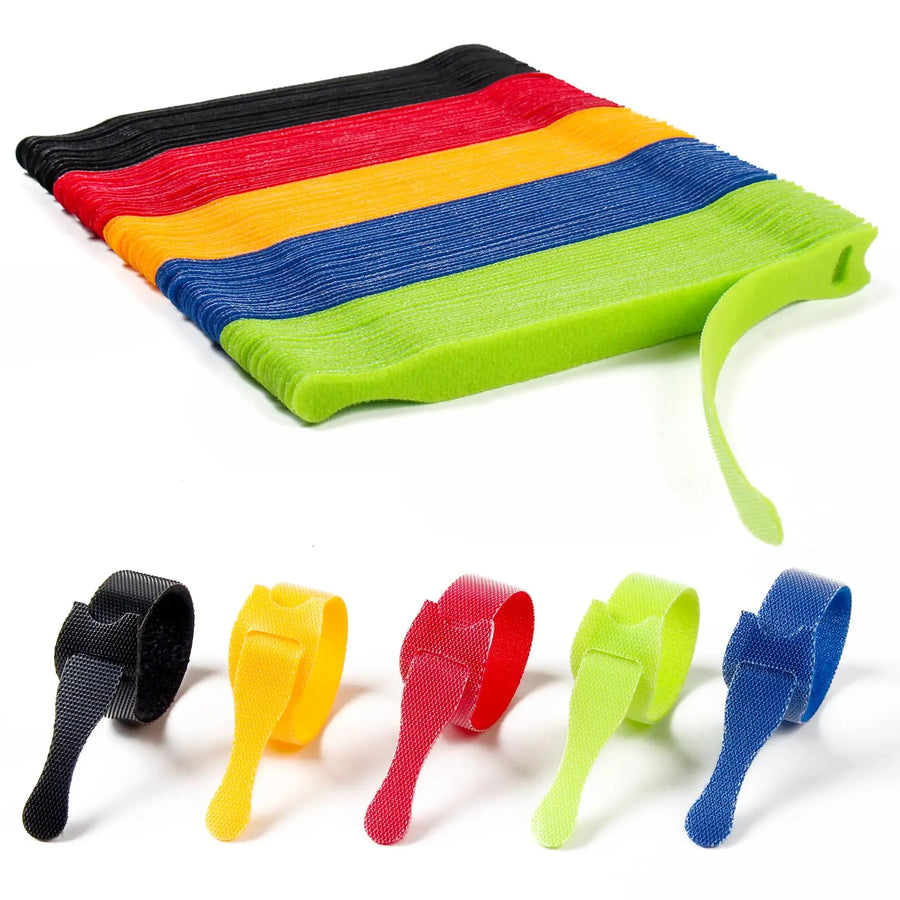 Custom nylon cable ties with adhesive backing for employee kits & conferences. 1,000 MOQ, 7-day samples, screen printing