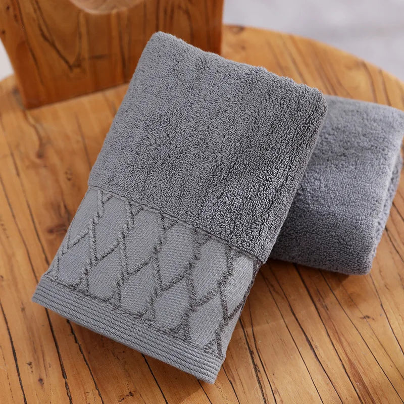 100% Pure Cotton Extra-Thick Face Towel | 120g | OEM Logo | 1 MOQ | Hotel Spa
