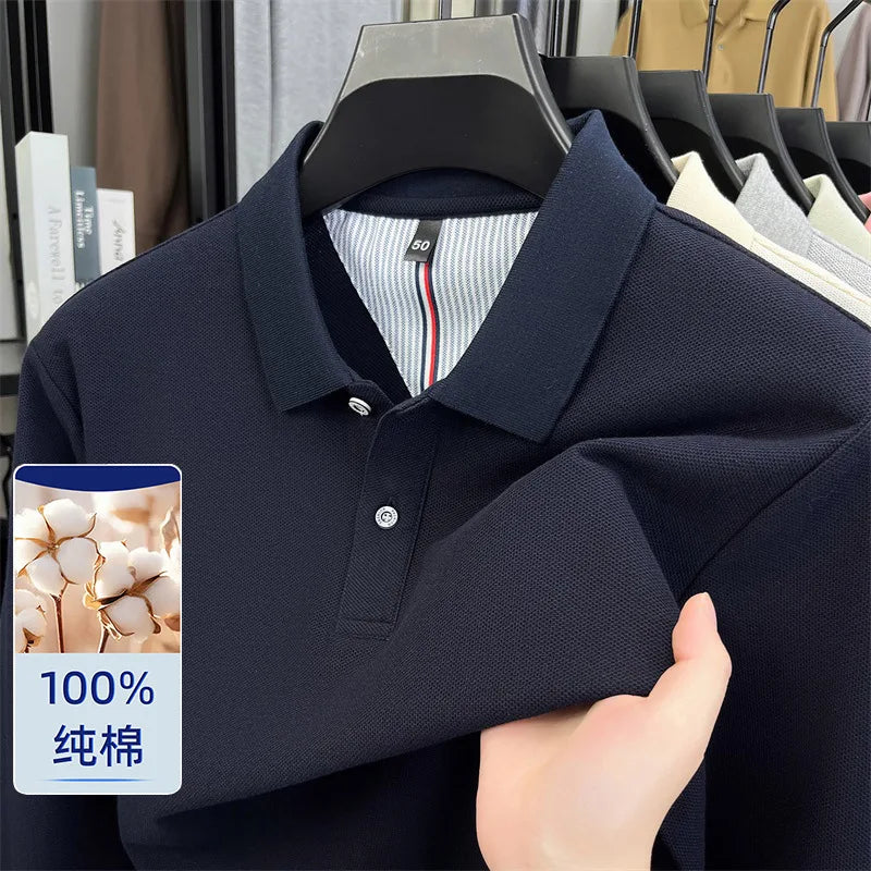 100% Cotton Pique Long Sleeve Shirt | Breathable Moisture-Wicking | Custom Printing