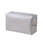 Custom logo Minimalist PU Makeup Pouch for Travel and Daily Toiletry Storage