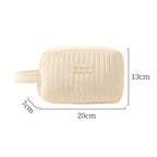 Custom Velvet Cosmetic Bags with Logo — Zipper Closure, Embroidery & Woven Labels