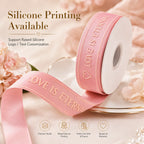 Custom 3D Embossed Recycled Polyester Ribbon | OEKO-TEX, GRS, 100 MOQ, 196 Colors