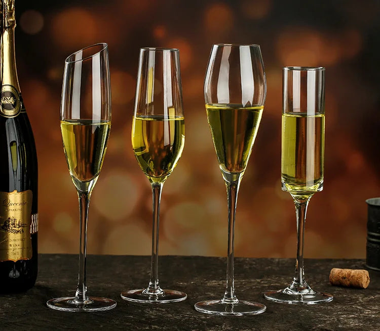 Custom Crystal Champagne Flutes | 100 MOQ for Wedding & Event Toasting
