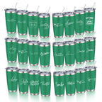 20oz Powder Coated Stainless Steel Tumbler with Lid and Straw Hole for Coffee, Travel and Laser Engraving