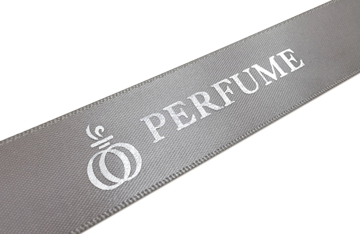 Custom Printed Satin Ribbon | Double-Face | MOQ 2,000 Yards  text