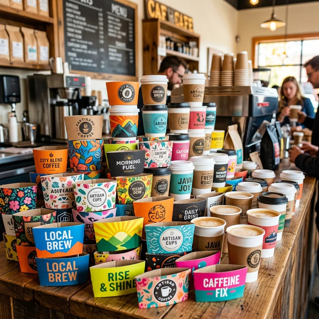 Custom Disposable Coffee Paper Cups 4oz–22oz | MOQ 1,000