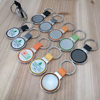 Custom Rotating Stainless Steel Keychain with Laser Engraving | 500 MOQ